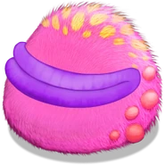 With its mouth closed