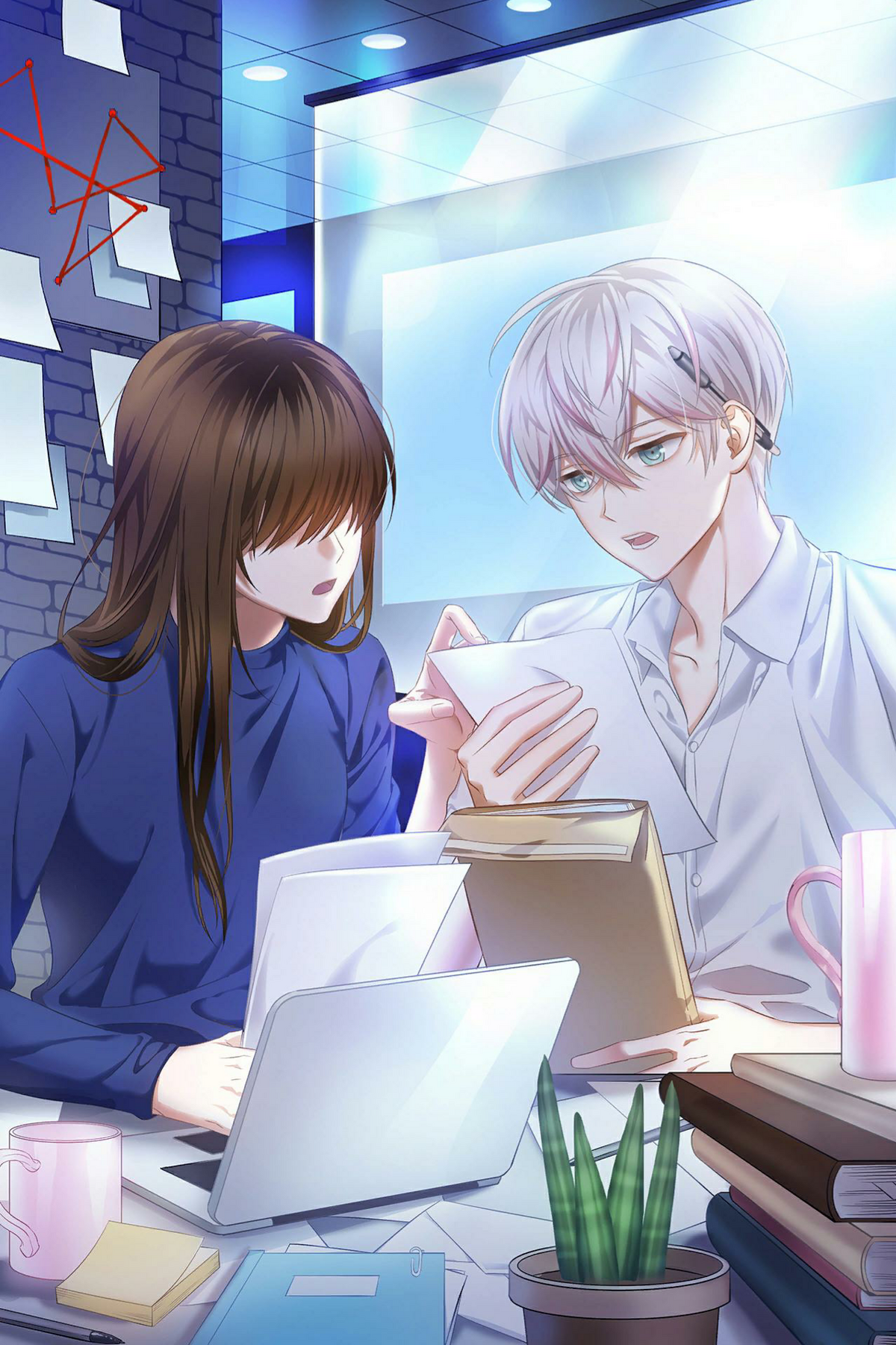 After ending. V DLC good Ending Mystic Messenger.