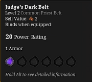 Judge's dark belt