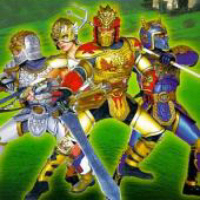 The Mystic Knights in their armor.