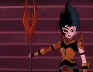 On her path of vengeance against Princess Arkayna.