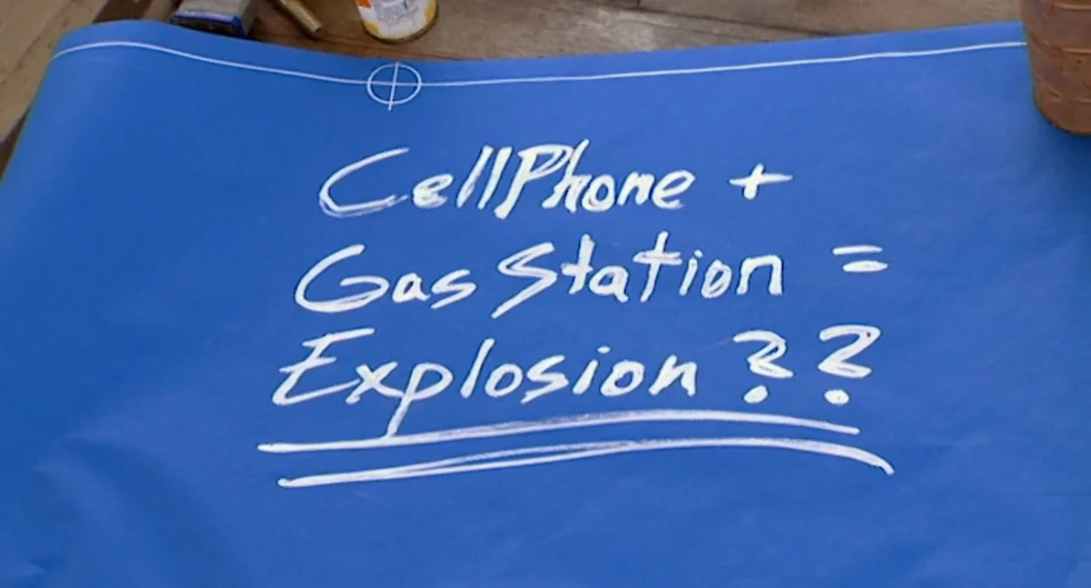 Cell Phone Destroys Gas Station (Episode) Mythbusters Wiki Fandom