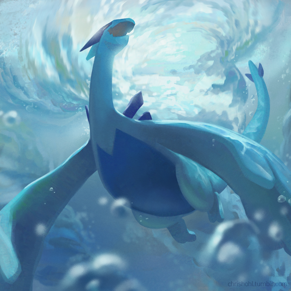 Underwater Pokemon Lugia, Ocean Pokemon HD phone wallpaper