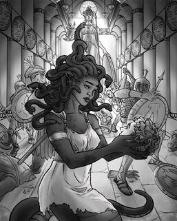 Medusa fearsome Snake head
