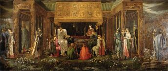 Burne-Jones Last Sleep of Arthur in Avalon v2