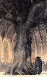 Barnstokkr - the Hall of the Volsungs (off 'Castles') by Alan Lee