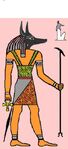 The Egyptian god Anubis of mummification