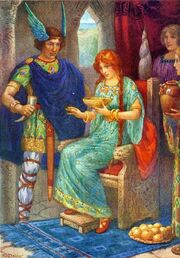 Skyrnir and Gerda by Harry George Theaker 1920