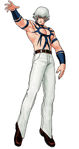 Orochi (King of Fighters) in the body of one of his followers, Chris.