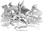 The Valkyrjor by Gordon Browne, from Alice S. Hoffman's The Book of the Sagas.