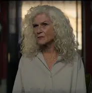 Hecuba, portrayed by Gilian Cally in Kaos (2024)