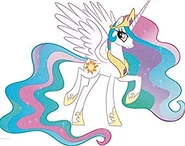 The royal Alicorn of the sun, Celestia, in My Little Pony:Friendship is Magic