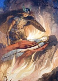 Sigurðr and Brynhildr by Harry George Theaker