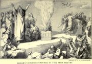 Elijah’s Sacrifice Consumed by Fire