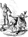 Thor und Hrungnir.jpg (369 KB) Þórr slays Hrungnir, illustration by Ludwig Pietsch (1865).