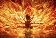 Nezha in his diety appearance from 2025 animated film, Nezha 2.