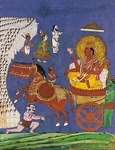 Surya on his sun chariot