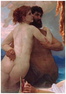 Detail of Bythos from The Birth of Venus by William-Adolphe Bouguereau