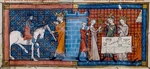 1330 Manuscript of Percival and the Fisher King (Grail King)