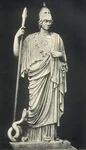 The Athena Giustiniani or Minerva Giustiniani, a Roman marble statue of Pallas Athena, based on a Greek bronze sculpture of the late 5th–early 4th century BCE.