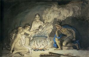 Hotherus and wood maidens by Froelich
