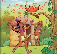 Uirapuru002.jpg (54 KB) Uirapuru in Turma da MƓnica Lendas Brasileiras - Uirapuru