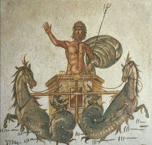 Chariot of Poseidon mosaic