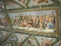 Loggia di Psiche, ceiling fresco by Raffael and his school (The Council of The Gods), Villa Farnesina, Rome, Italy, by Alexander Z