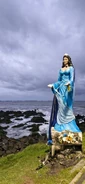 Iemanja's Statue (Mother Iemanjá) in Barra Velha Beach - Santa Catarina -Brazil