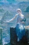 The Valkyrie's Vigil (1906) by Edward Robert Hughes.