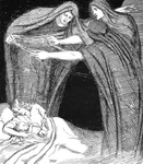 Borghildr gives birth to Helgi.