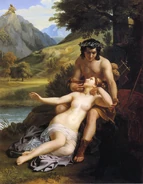 The Loves of Acis and Galatea by Alexandre Charles Guillemot (1827)