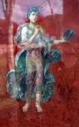 Calliope on a fresco from Pompeii