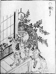 Nekomata as depicted by Toriyama Sekien