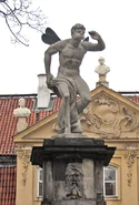 Statue of Boreas at the Palace of the Four Winds, Warsaw, Poland