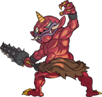 The red oni Gargaros from Yo Kai Watch