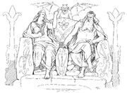 Frigg and Odin in Grímnismál by Frølich