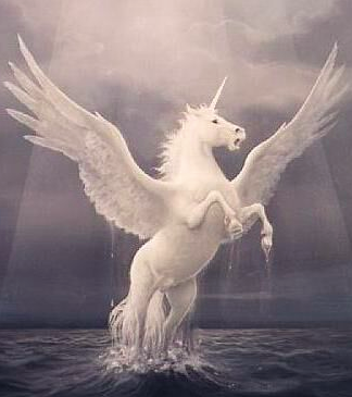 realistic unicorn with wings