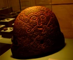 The Snaptun Stone found in Denmark features Loki's sewn mouths.