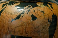 Herakles kvæler slanger Louvre G192