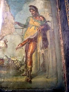 Fresco of Priapus, House of the Vettii, Pompeii.