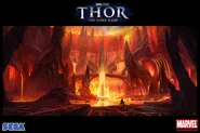 Muspelheim in Thor: The Video Game