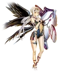 Beach Blues Brunhilde (5★) illustration in Valkyrie Connect.