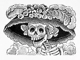 La Calavera Catrina (Dapper Skeleton) is an iconic symbol of the holiday