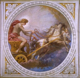 The Chariot of the Sun, (1621-1630), by Pietro da Cortona from the Villa Sacchetti Helios was often called Hyperion