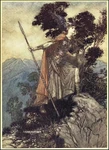 Brynhildr by Arthur Rackham. (1910)