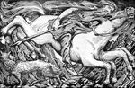 Odin rides to Helheimr on Sleipnir