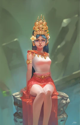 Apsara cambodian traditional dancer by Sothina Khiev