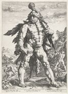 Hendrik Goltzius - 。 De reus Hercules