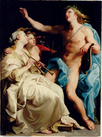 Batoni Apollo and two Muses